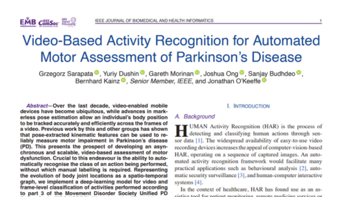 Video-based activity recognition for automated motor assessment of Parkinson's disease